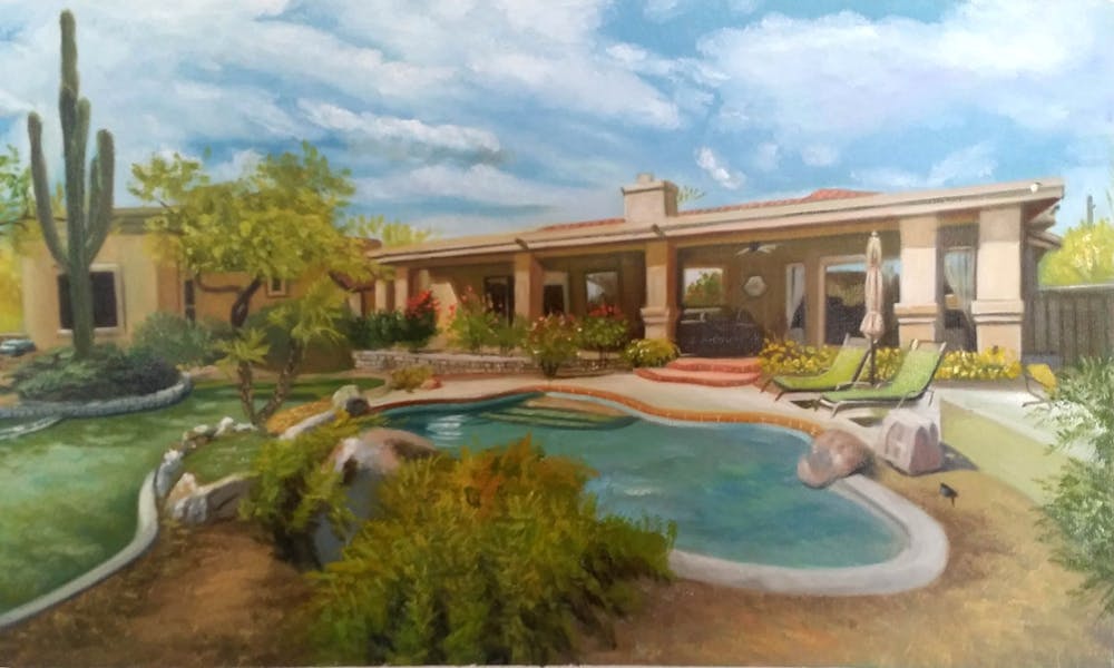 Artist-Rendered Painting