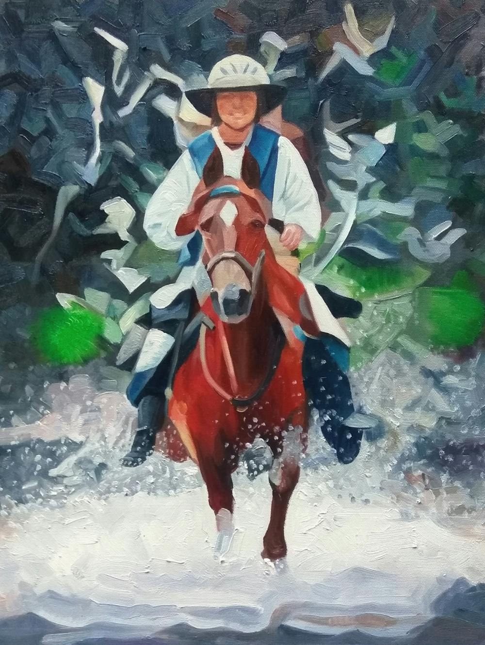 Artist-Rendered Painting