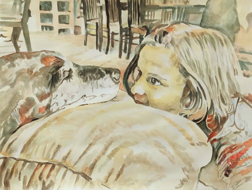 Artist-Rendered Painting