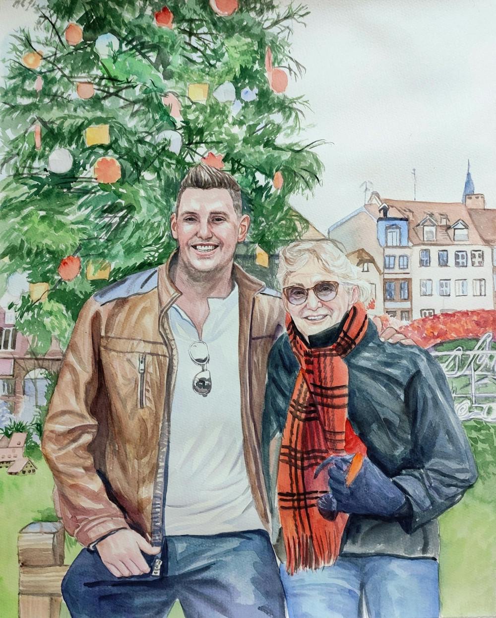 Artist-Rendered Painting