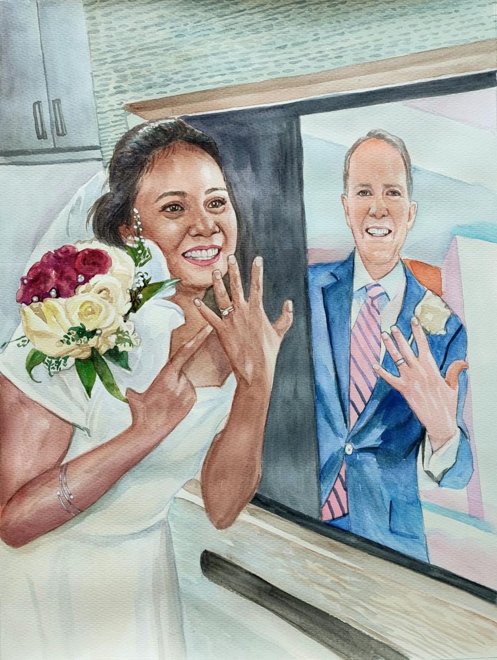 Artist-Rendered Painting