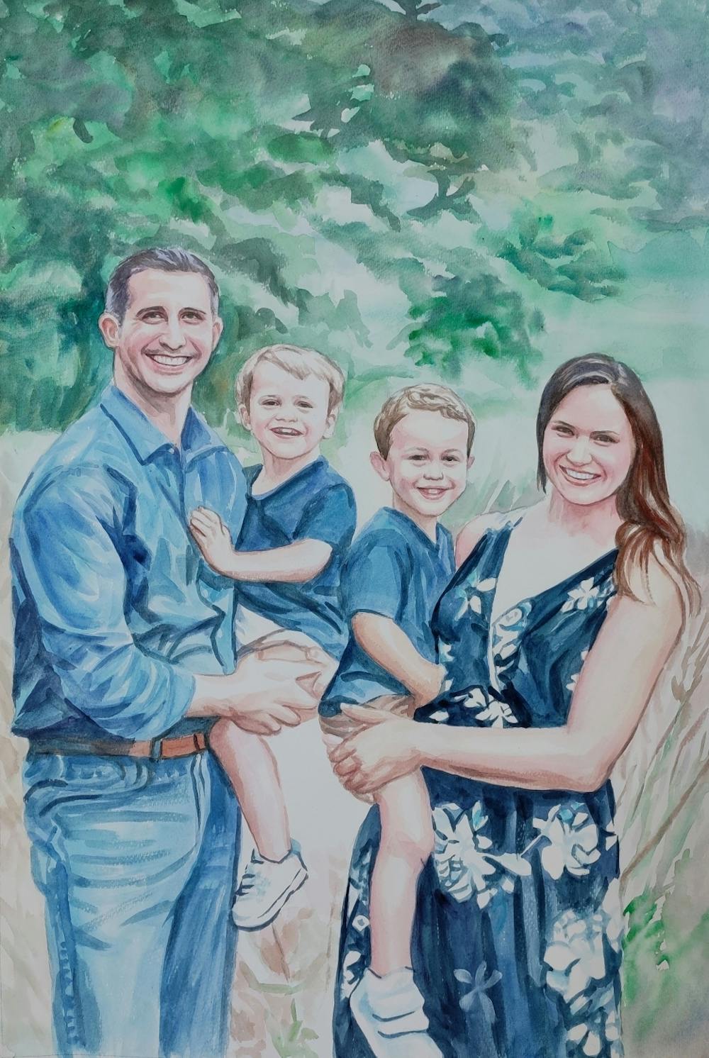 Artist-Rendered Painting