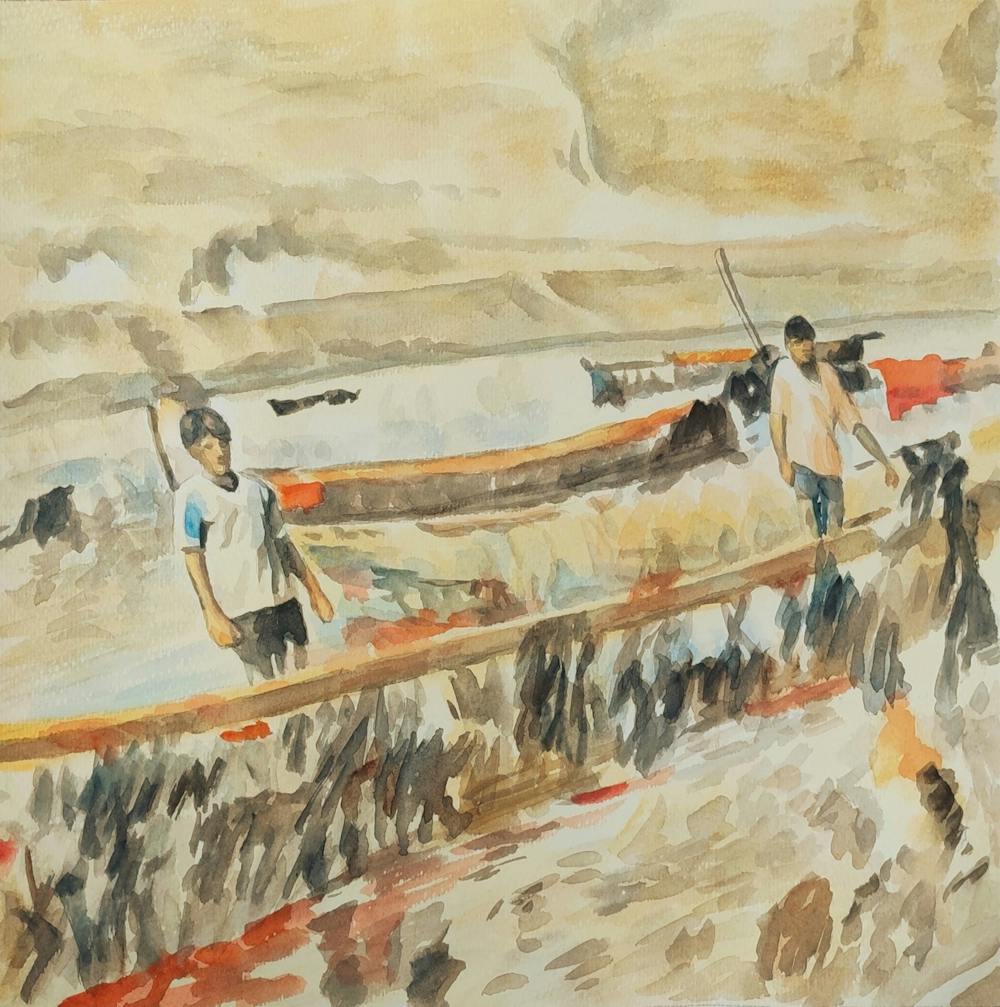 Artist-Rendered Painting