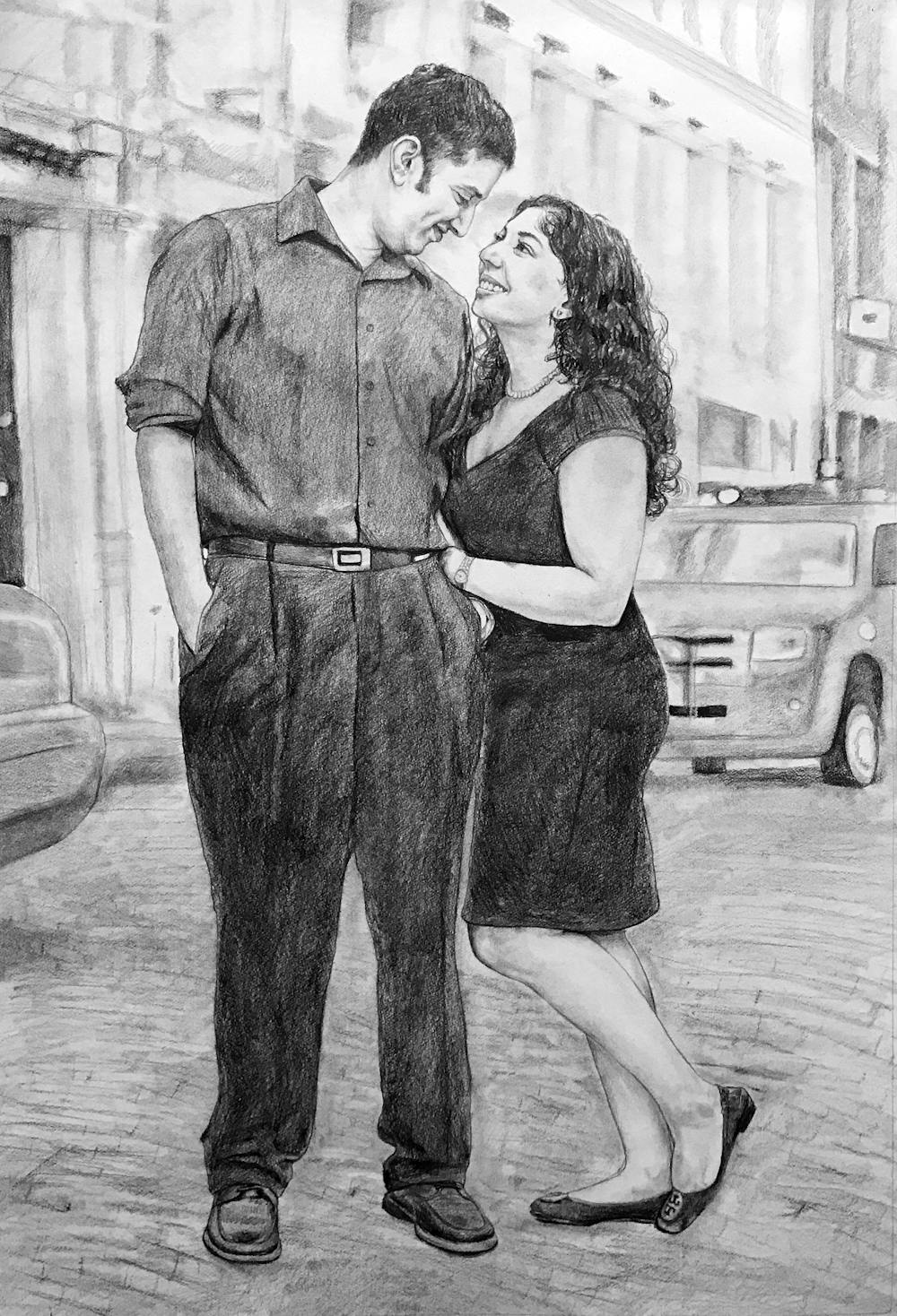 Artist-Rendered Painting